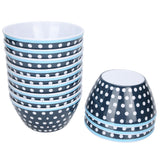 12PCS Salad Bowls Fruit Food Soup Serving Bowl Tableware for Home Restaurant UseDark Blue Dots In Australia - Darrahopens