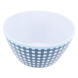 12PCS 6in Salad Bowls Food Serving Bowls Imitation Porcelain Dinnerwar TablewareDark Blue Grid