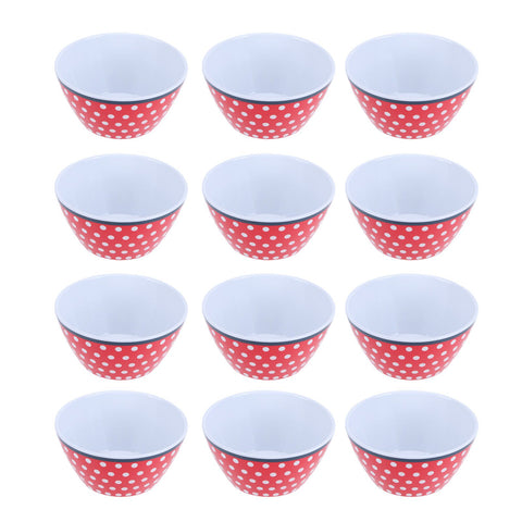 12PCS 6in Salad Bowls Food Serving Bowls Imitation Porcelain Dinnerwar TablewareRed Dot In Australia - Darrahopens