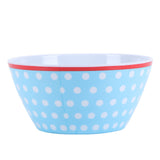 12PCS 6in Salad Bowls Food Serving Bowls Imitation Porcelain Dinnerwar TablewareLight Blue Dot