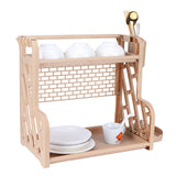 Multifunctional Kitchen Storage Rack Seasoning Bottle Storage Shelf Spice Rack HolderCoffee