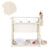 Multifunctional Kitchen Storage Rack Seasoning Bottle Storage Shelf Spice Rack HolderBeige