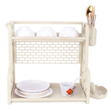 Multifunctional Kitchen Storage Rack Seasoning Bottle Storage Shelf Spice Rack HolderBeige