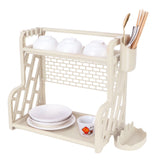 Multifunctional Kitchen Storage Rack Seasoning Bottle Storage Shelf Spice Rack HolderBeige