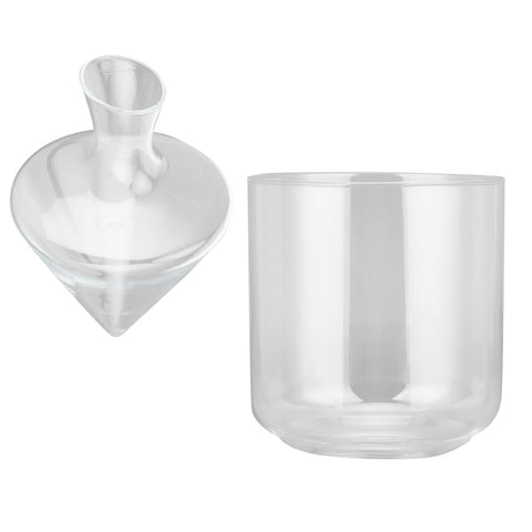 1000ml Glass Decanter with Ice Bucket Set Wine Cocktails Champagne Aerator for Home Bar In Australia - Darrahopens