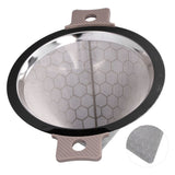 Cone Shaped Strainer Double Ear Stainless Steel Small Strainer for Coffee Tea Leaves Milk Tea In Australia - Darrahopens