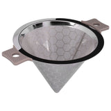 Cone Shaped Strainer Double Ear Stainless Steel Small Strainer for Coffee Tea Leaves Milk Tea In Australia - Darrahopens