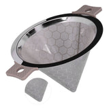 Cone Shaped Strainer Double Ear Stainless Steel Small Strainer for Coffee Tea Leaves Milk Tea In Australia - Darrahopens
