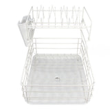 Drain Rack DoubleLayer Dish Rack Countertop Tableware Chopstick Holder for Kitchen In Australia - Darrahopens