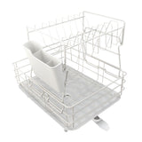 Drain Rack DoubleLayer Dish Rack Countertop Tableware Chopstick Holder for Kitchen In Australia - Darrahopens