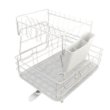 Drain Rack DoubleLayer Dish Rack Countertop Tableware Chopstick Holder for Kitchen