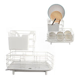 Drain Rack DoubleLayer Dish Rack Countertop Tableware Chopstick Holder for Kitchen