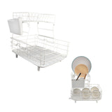 Drain Rack DoubleLayer Dish Rack Countertop Tableware Chopstick Holder for Kitchen