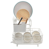 Drain Rack DoubleLayer Dish Rack Countertop Tableware Chopstick Holder for Kitchen