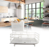 Drain Rack DoubleLayer Dish Rack Countertop Tableware Chopstick Holder for Kitchen