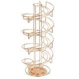 Coffee Capsule Holder 360 Degree Rotating Coffee Pod Storage Rack for DOLCE/ESPRESSO/CAFFITALYL Gold In Australia - Darrahopens