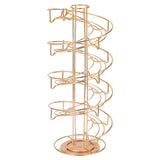 Coffee Capsule Holder 360 Degree Rotating Coffee Pod Storage Rack for DOLCE/ESPRESSO/CAFFITALYL Gold