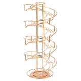 Coffee Capsule Holder 360 Degree Rotating Coffee Pod Storage Rack for DOLCE/ESPRESSO/CAFFITALYL Gold