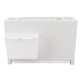 Kitchen Knife Holder White Knife Block Counter Wall Mount Large Capacity Storage Draining with Magnetic Chopstick Holder In Australia - Darrahopens