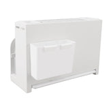 Kitchen Integrated Knife Holder Large Capacity Countertop Butcher Block Knife Holder Knife Wall Magnet Organizer White