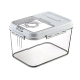 Rice Container Bucket 7500g Plastic Sealed Rice Dispenser Bin with Magnetic Lid for Kitchen Dry Food Pet Food Storage In Australia - Darrahopens