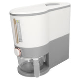 Rice Dispenser Household Food Grade Dry Sealed Grain Cereal Dispenser Bucket for Rice Millet Black Rice Barley Mung Beans Red Beans Large Light Gray In Australia - Darrahopens