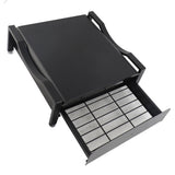 Cup Holder Sliding Tray Display Multi Functional Storage Drawer Maker Stand Tray for Home Black S