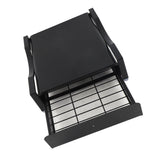 Cup Holder Sliding Tray Display Multi Functional Storage Drawer Maker Stand Tray for Home Black S