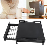 Cup Holder Sliding Tray Display Multi Functional Storage Drawer Maker Stand Tray for Home Black S