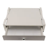 Cup Holder Sliding Tray Display Multi Functional Storage Drawer Maker Stand Tray for Home White S