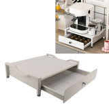 Cup Holder Sliding Tray Display Multi Functional Storage Drawer Maker Stand Tray for Home White S