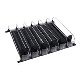 Self Pushing Drink Holder 6 Rows Adjustable Width Spring Loaded Easy Slide Large Capacity 15in Fridge Drink Dispenser Black In Australia - Darrahopens