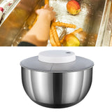 Electric Large Salad Spinner Stainless Steel 4500ml Efficiency Salad Spinner for Drying Leafy Vegetables Fruit
