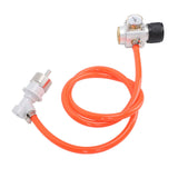 Soda Adapter Hose Kit with Gauge G1/2 Measure Pressure Soda Machine Pressure Gauge for Water Machine