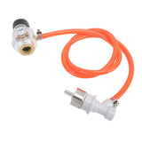 Soda Adapter Hose Kit with Gauge G1/2 Measure Pressure Soda Machine Pressure Gauge for Water Machine