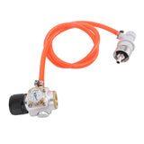 Soda Adapter Hose Kit with Gauge G1/2 Measure Pressure Soda Machine Pressure Gauge for Water Machine