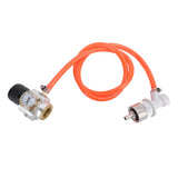 Soda Adapter Hose Kit with Gauge G1/2 Measure Pressure Soda Machine Pressure Gauge for Water Machine