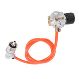 Soda Adapter Hose Kit with Gauge G1/2 Measure Pressure Soda Machine Pressure Gauge for Water Machine