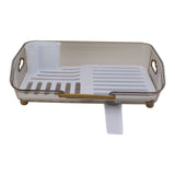 Dish Drying Rack Multifunctional PP Space Saving Clean Hygienic Dish Drainer for Kitchen Sink