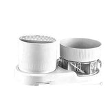 Knife Utensil Holder Kitchen Multifunctional Rotating Rack Knife Holder Chopstick Holder with Drainage Spice Rack Organizer White