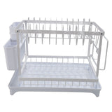 Dish Drying Rack Iron Multipurpose 2 Tier Cutlery Holder Small Dinnerware Drainer Chopsticks Cutlery Countertop Drying Rack White In Australia - Darrahopens