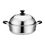Steam Pot with Clear Lid 201 Stainless Steel Multipurpose Stock Pot Kitchen Cookware for Cooking In Australia - Darrahopens