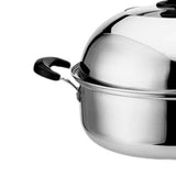 Steam Pot with Clear Lid 201 Stainless Steel Multipurpose Stock Pot Kitchen Cookware for Cooking In Australia - Darrahopens