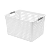 Storage Basket Plastic Multifunctional Anti Slip Handle Hollowed Organization Basket for Sundry Toys Snacks In Australia - Darrahopens