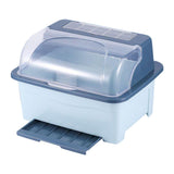 Utensil Dish Drying Rack Well Organization Dish Bowl Drainer Storage Box with Lid Cover for Home Kitchen In Australia - Darrahopens