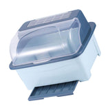 Utensil Dish Drying Rack Well Organization Dish Bowl Drainer Storage Box with Lid Cover for Home Kitchen