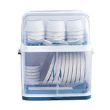 Dish Bowl Drying Rack Dustproof Sturdy Durable Multifunctional Dishes Drying Organizer Rack with Lid for Kitchen