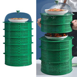 Food Plate Cover Dustproof Flyproof Breathable Easy to Clean Multifunctional Leftovers Cover for Kitchen