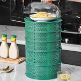 Food Plate Cover Dustproof Flyproof Breathable Easy to Clean Multifunctional Leftovers Cover for Kitchen