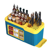 Multifunctional Spice Holder Seasoning Bottle Storage Box Plastic Space Saving Spice Organizer for Knives Utensils Spice Jars In Australia - Darrahopens